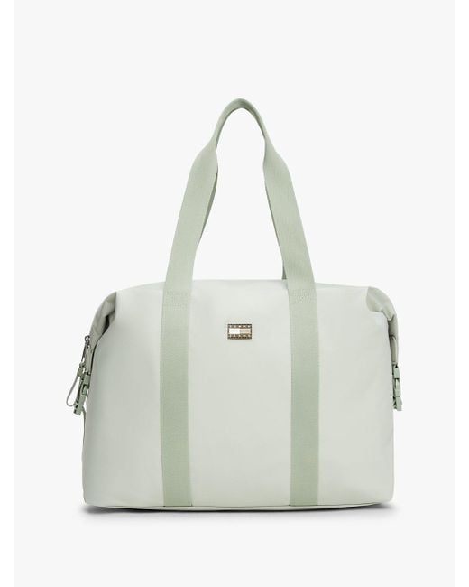 Borsone Con Logo Gommato di Tommy Hilfiger in Green da Uomo