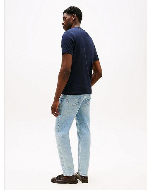 Tommy Hilfiger T-Shirt Met Ronde Hals En Logo in het Blue voor heren