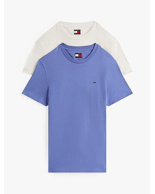 Tommy Hilfiger Set Van 2 Extra Slim Fit T-Shirts Met Vlag in het Blue voor heren