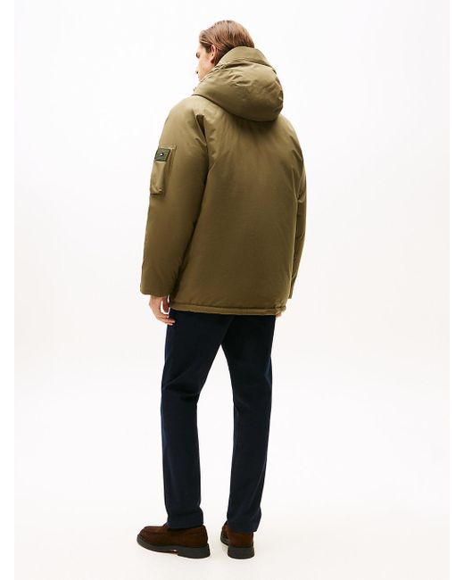 Parka Con Cappuccio Imbottito di Tommy Hilfiger in Natural da Uomo