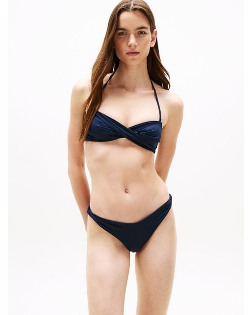 Tommy Hilfiger Natural Twist Detail Bandeau Bikini Top