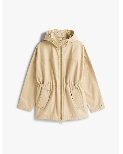 Tommy Hilfiger Natural Wasserabweisender Parka Mit Kapuze