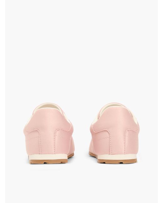 Tommy Hilfiger Pink Th Monogram Satin Trainers