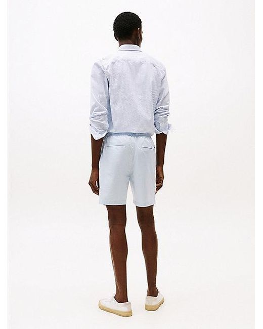 Tommy Hilfiger Mercer Regular Fit Shorts Mit Paper-Touch in White für Herren