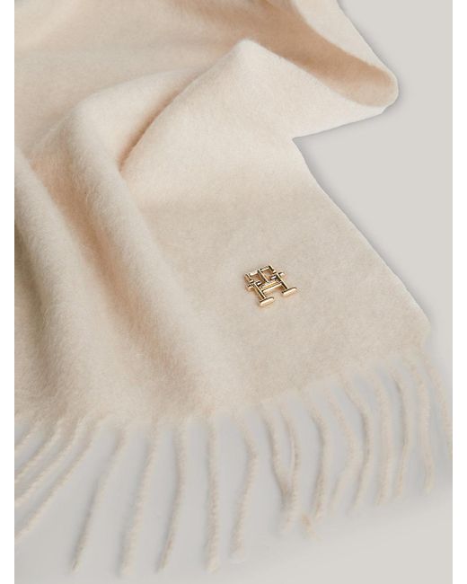 Tommy Hilfiger Natural Chic Woven Th Monogram Scarf