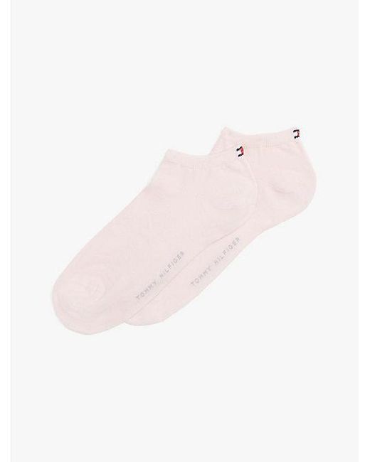 Pack De 2 Pares De Calcetines Cortos Tommy Hilfiger de color Pink