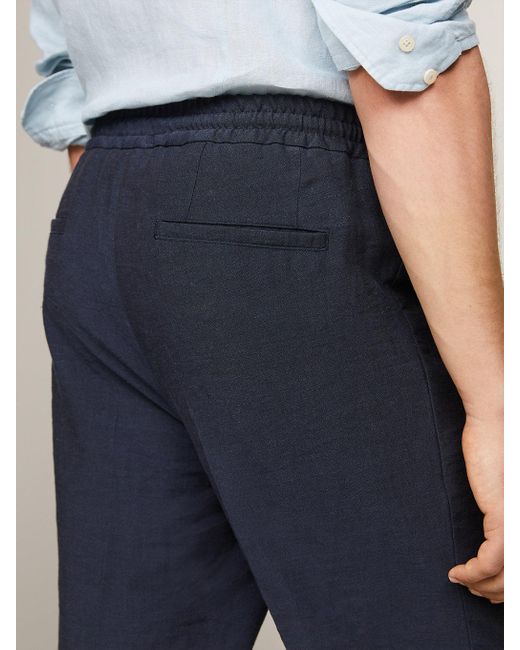 Pantalon slim à cordon de serrage Tommy Hilfiger pour homme en coloris Blue