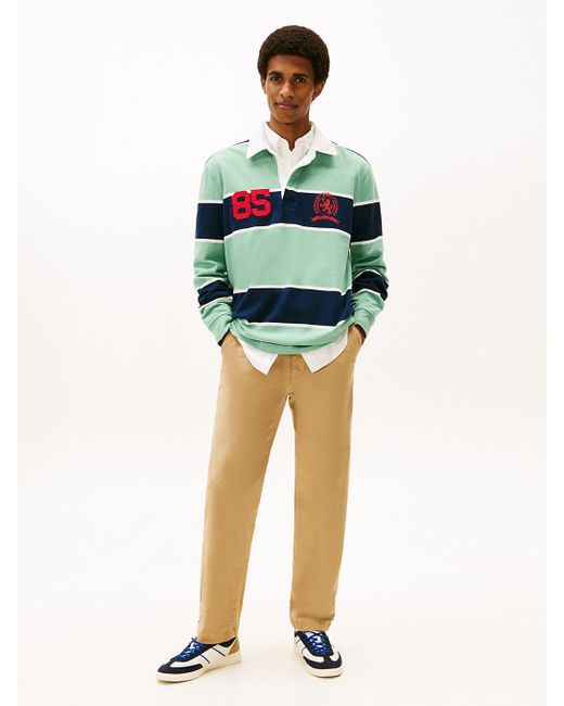 Tommy Hilfiger Green Sonny Tapered Twill Chinos for men