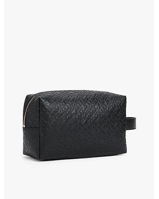 Neceser Hilfiger Icon Con Logo En Relieve Tommy Hilfiger de color Black