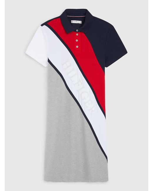Robe polo Adaptive colour-block Tommy Hilfiger | Lyst