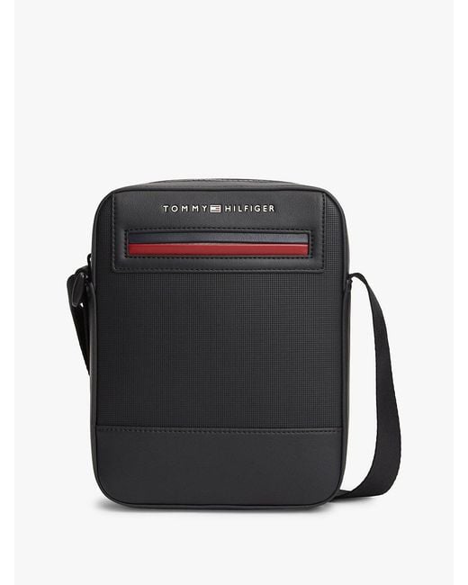 Sac Reporter À Bandoulière Et Logo En Métal Tommy Hilfiger pour homme en coloris Black