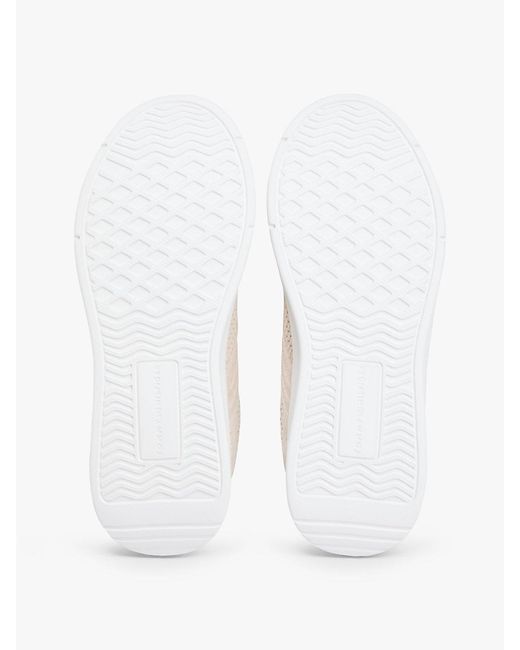 Tommy Hilfiger White Hilfiger Monotype Lightweight Knit Trainers for men