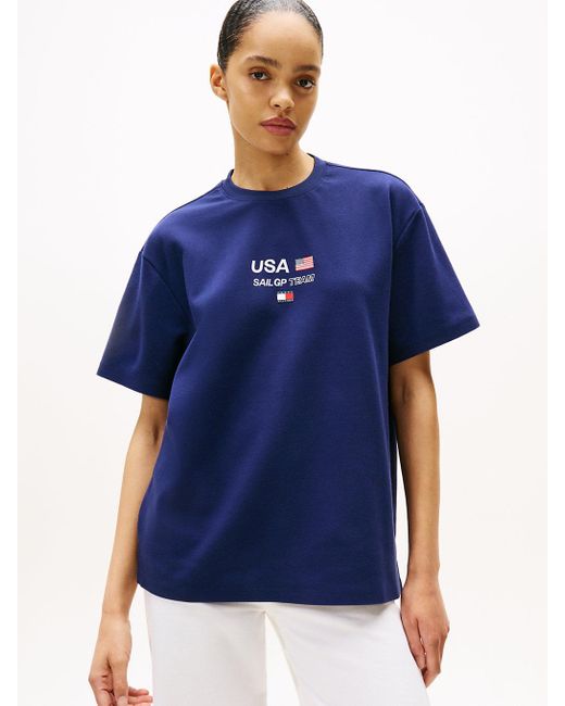 T-Shirt Décontracté Tommy X U. Sail Gp Team Tommy Hilfiger pour homme en coloris Blue