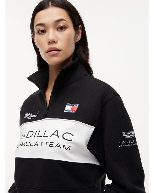 Tommy Hilfiger White Th X Cadillac Formula 1® Team Miami Half-zip Sweatshirt