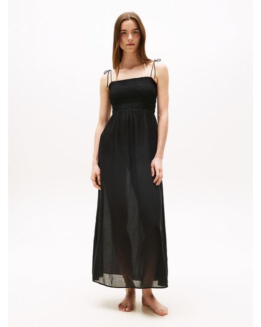 Tommy Hilfiger Black Smock Beach Dress