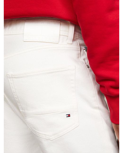 Tommy Hilfiger Denton Straight Leg White Jeans for men