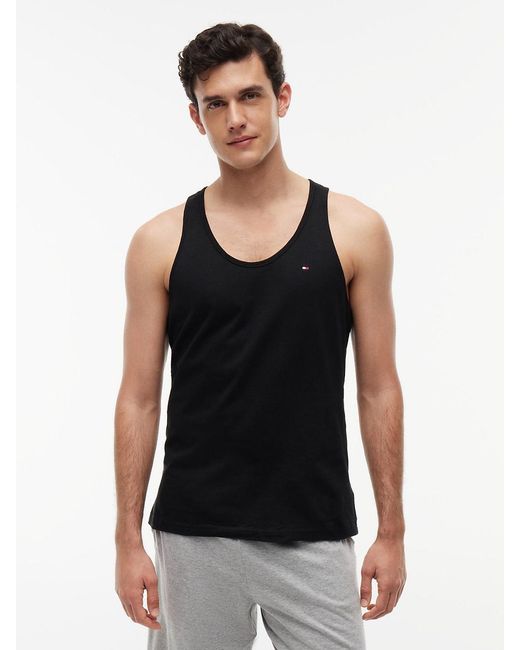 Tommy Hilfiger Blue 3-Pack Signature Lounge Tank Tops for men