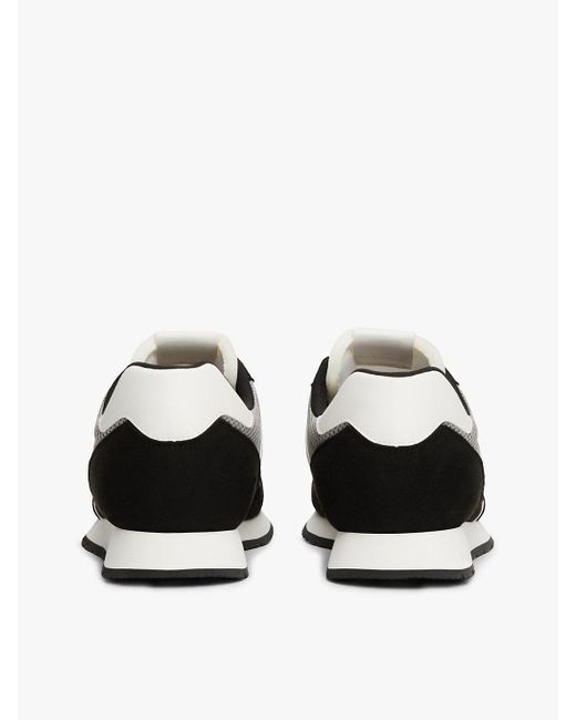 Sneakers Con Logo E Mix Di Texture di Tommy Hilfiger in White da Uomo