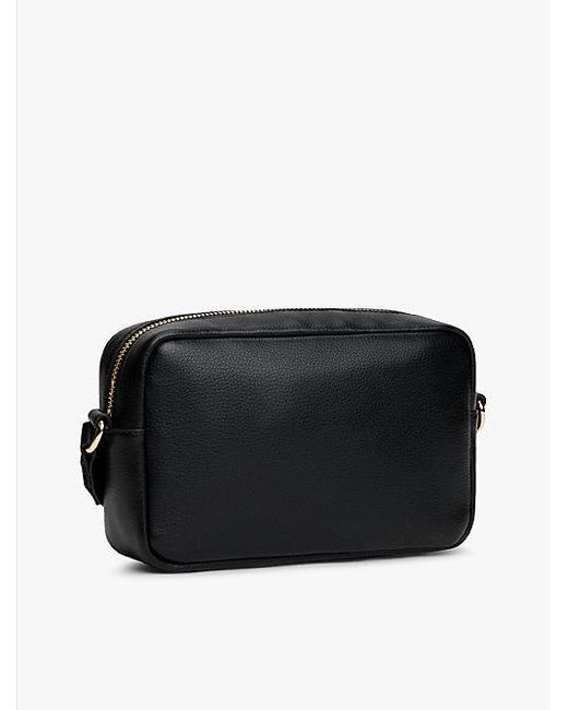 Tommy Hilfiger Crossbody Cameratas Met Webbing Band in het Black