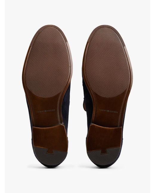 Mocassins Souples En Daim Tommy Hilfiger pour homme en coloris White