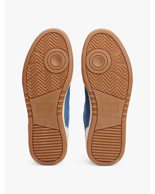 Baskets En Daim À Semelle Cuvette Tommy Hilfiger pour homme en coloris Blue
