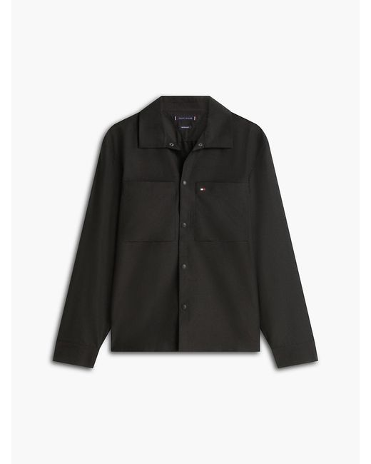 Tommy Hilfiger Black Performance Relaxed Fit Air Dot Shirt for men