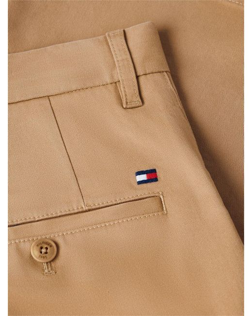 Tommy Hilfiger Natural Denton Twill Straight Fit Chino Shorts for men