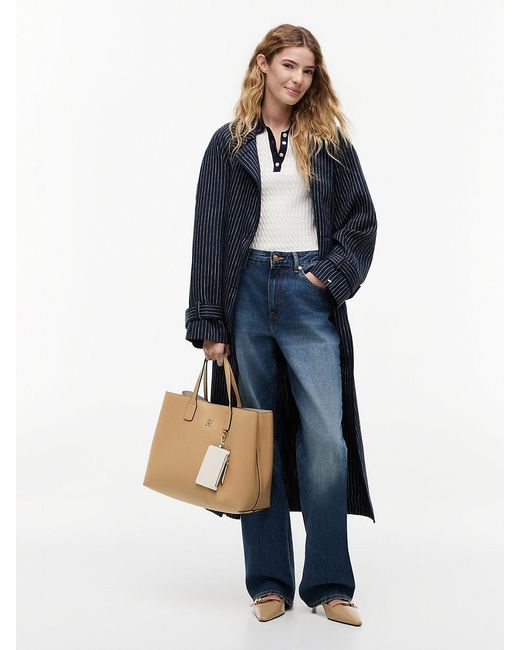 Tommy Hilfiger Natural Hilfiger Icon Pebble Grain Satchel