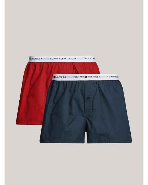 Tommy Hilfiger Blue 2-pack Repeat Logo Boxer Shorts for men