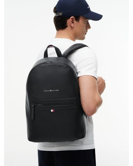 Tommy Hilfiger Black Essential Backpack for men