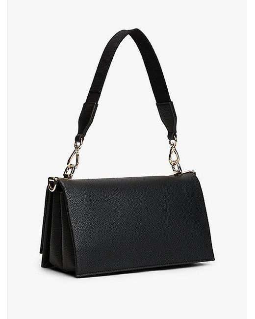 Tommy Hilfiger Crossbodytas Met Gegranuleerde Textuur in het Black