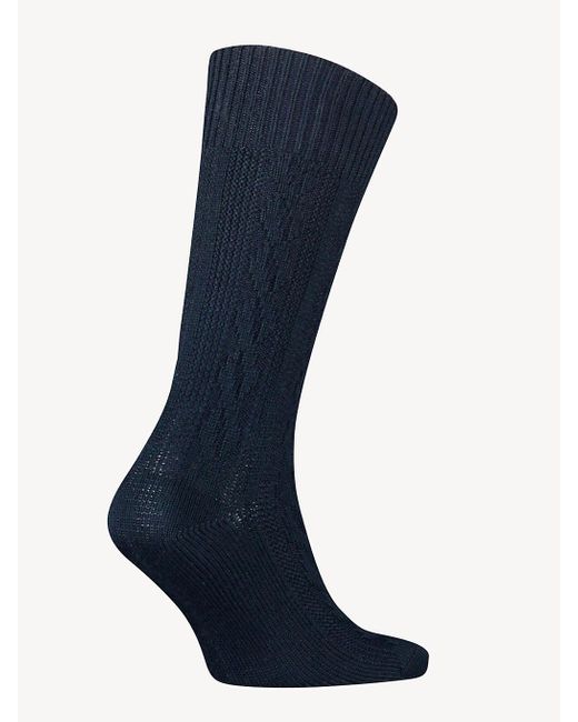 Tommy Hilfiger Blue 1-pack Classics Cable Knit Socks for men