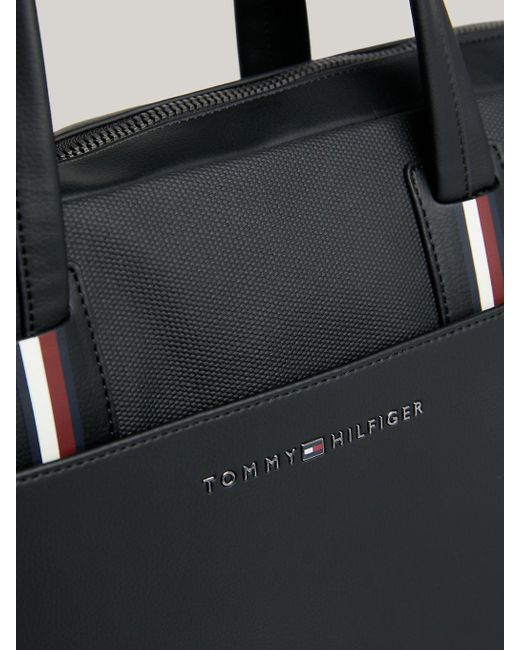 Sacoche pour ordinateur portable emblématique Tommy Hilfiger pour homme en coloris Black