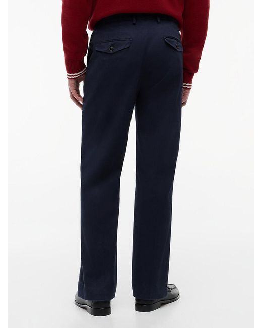 Tommy Hilfiger Blue New York Label Washed Regular Trousers for men