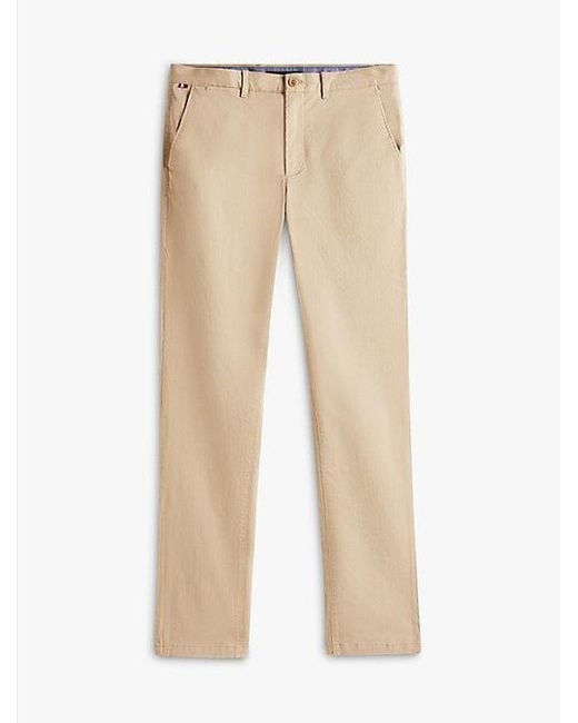 Tommy Hilfiger Denton Straight Fit Twill-Chinos in Black für Herren