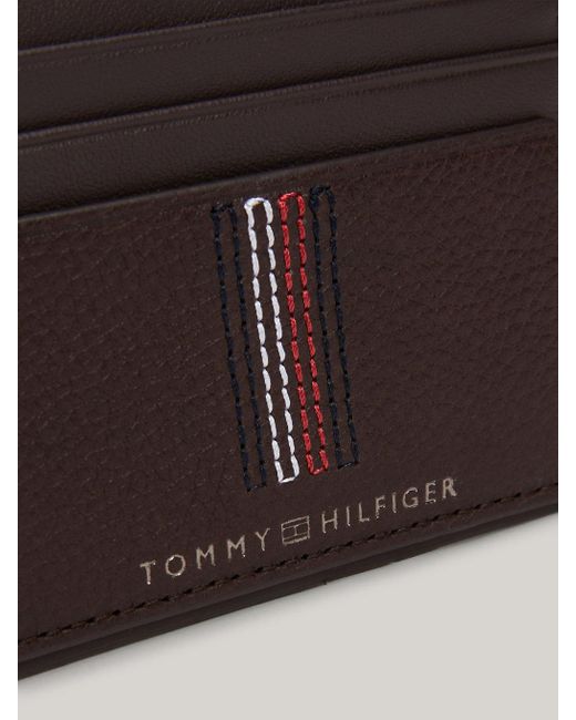 Tommy Hilfiger Brown Casual Leather Credit Card Holder for men