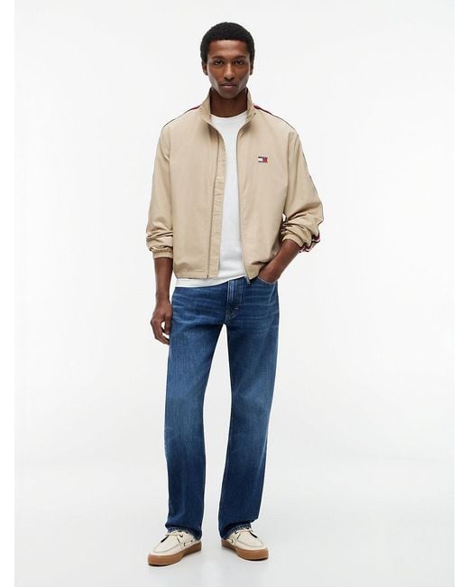 Tommy Hilfiger Natural Global Stripe Tape Zip-Thru Jacket for men