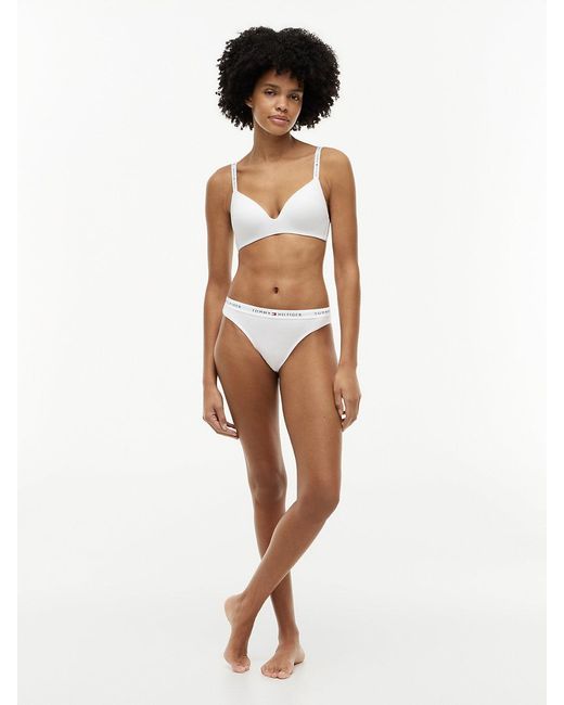 Tommy Hilfiger White Repeat Logo Waistband Briefs