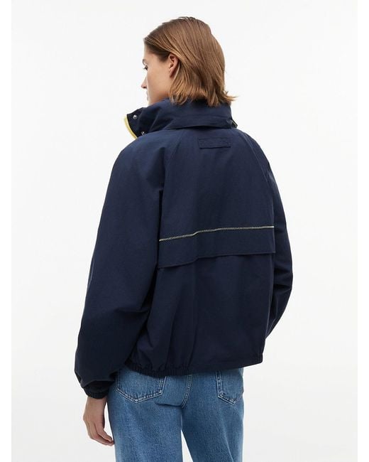 Tommy Hilfiger Blue Water Resistant Oversized Regatta Windbreaker