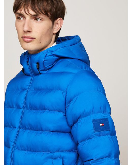 Doudoune Déperlante À Capuche Tommy Hilfiger pour homme en coloris Blue