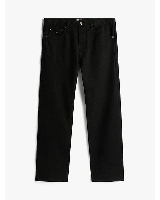 Tommy Hilfiger Otis Overdyed Zwarte Straight Fit Jeans in het Black voor heren