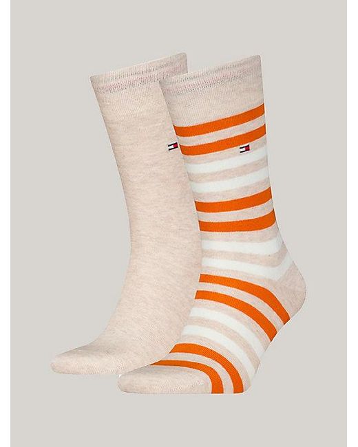 Pack de 2 pares de calcetines con rayas dúo Tommy Hilfiger de hombre de color Gray