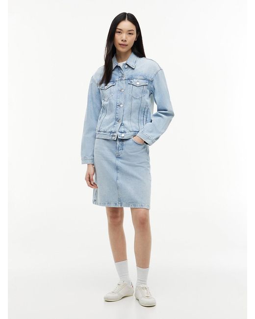 Tommy Hilfiger Blue Vintage Relaxed Denim Trucker Jacket