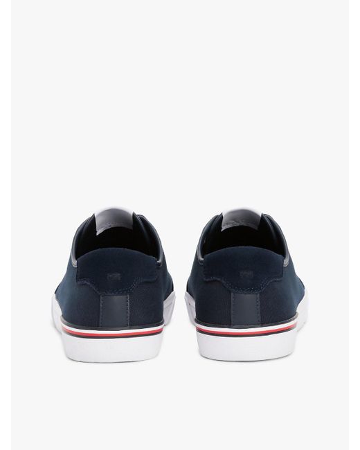 Baskets À Texture Contrastée Et Écusson Tommy Hilfiger pour homme en coloris Blue