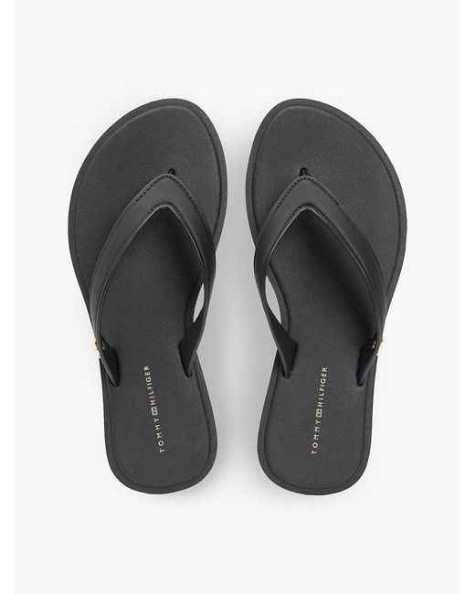 Tommy Hilfiger White Chic Th Monogram Flip-flops