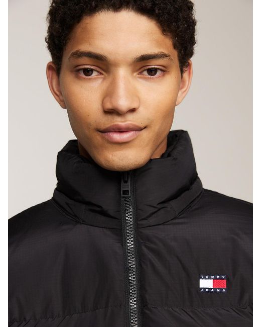 Tommy Hilfiger Blue Water Repellent Down-filled Alaska Puffer Jacket for men