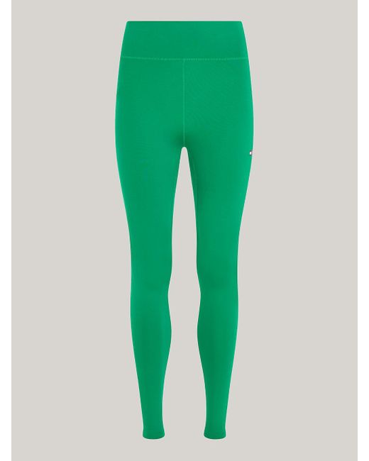 Tommy Hilfiger Green Sport Essential Mid Rise Full Length Leggings