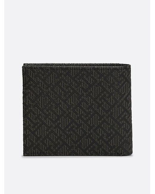 Cartera Th Business De Piel Con Monogramas Tommy Hilfiger de hombre de color Black