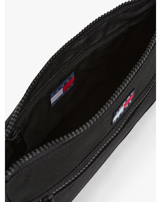 Pochette A Tracolla Con Trama A Rombi di Tommy Hilfiger in Black da Uomo