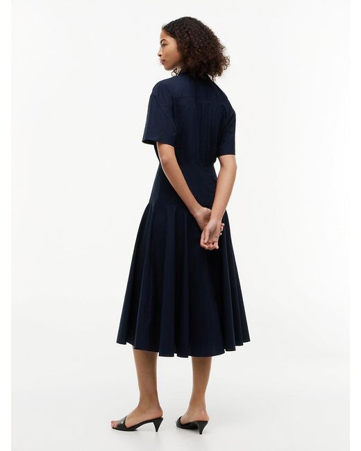 Chemisier Midi A Campana di Tommy Hilfiger in Blue